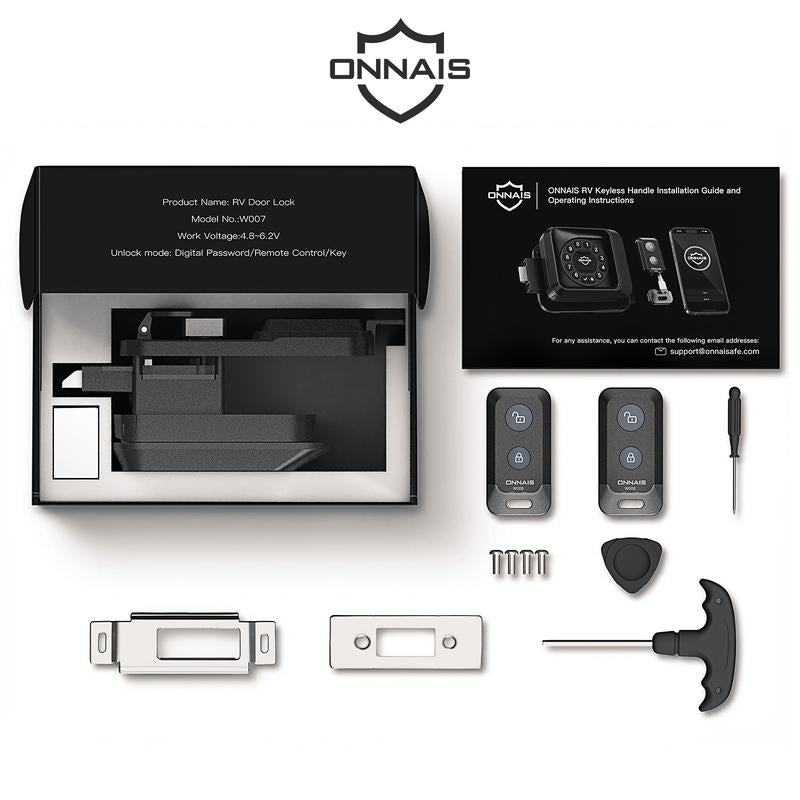VAULTIQ Guard Pro™ – Keyless Heavy-Duty RV Door Lock | Fits 98% of RVs | App, Keypad & Key Fob