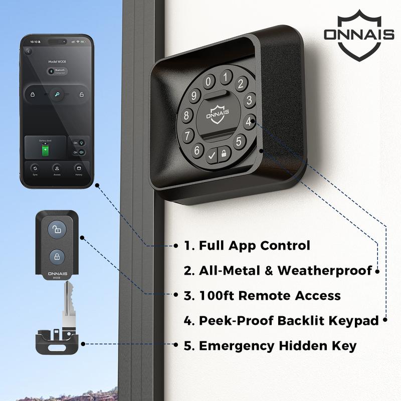 VAULTIQ Guard Pro™ – Keyless Heavy-Duty RV Door Lock | Fits 98% of RVs | App, Keypad & Key Fob