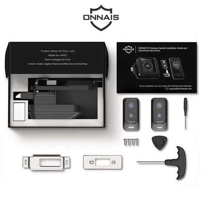 VAULTIQ Guard Pro™ – Keyless Heavy-Duty RV Door Lock | Fits 98% of RVs | App, Keypad & Key Fob